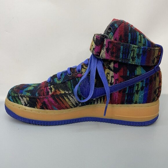 Nike Pendleton Wool Air Force 1 One NikeID Sneakers Aztec Colorful Mens 6.5 - Picture 11 of 16